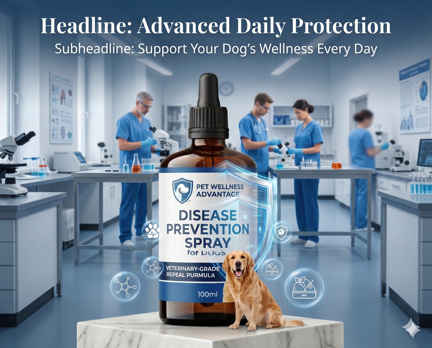 Disease Prevention Spray for Dogs Canine Distemper (Care Disease) Canine Parvovirus (Parvo) Rabies Exposure Risks Canine Infectious Hepatitis (CAV-1) Leptospirosis Babesiosis Heartworm Disease Risks Kennel Cough