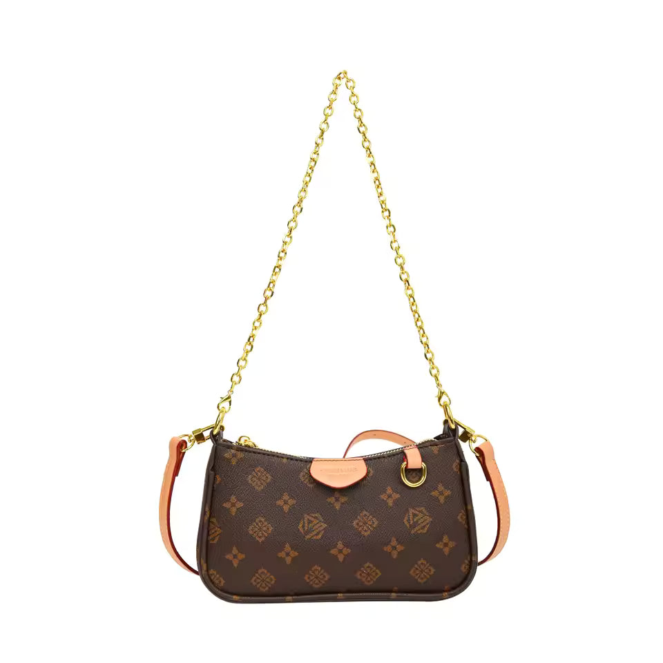 Louis Vuitton Monogram Pochette Brown 20Cm, Designer Handbags, Womens Purse, luxury bags